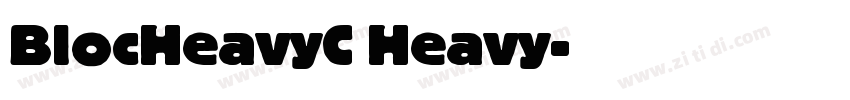 BlocHeavyC Heavy字体转换